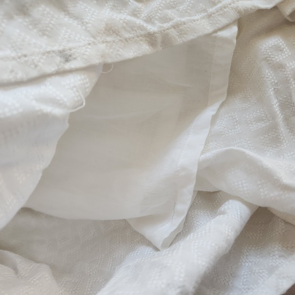 Joie White Tiered Maxi Sun Dress M Crochet Lace Trim Boho Beach White Vacation - Picture 10 of 15